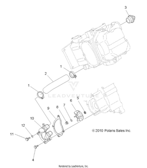 Engine, Water Pump - A11mh46ax/az (49atvwaterpump10sp500) Schematic