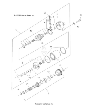 Engine, Starting Motor - A10ea32aa (49atvstarter09tb) Schematic