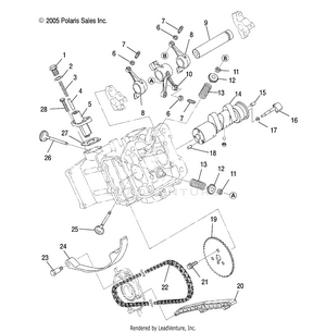 Engine, Camshaft And Valves - R12rh45ag/ah/ar (4999200059920005d09) Schematic