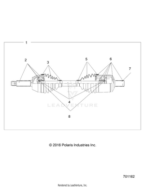Drive Train, Front Drive Shaft - R17rca57a1/b1/a4/b4 (701162) Schematic