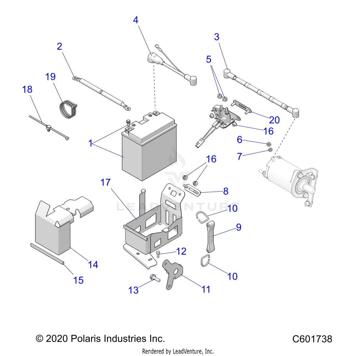 ELECTRICAL, BATTERY BOX  ASM. - S22CFF5TSL (C601738)
