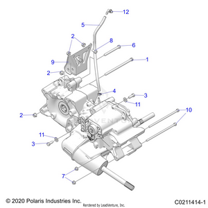 Drive Train, Main Gearcase Mounting - A21sez57am/an/bm/bn (c0211414-1) Schematic
