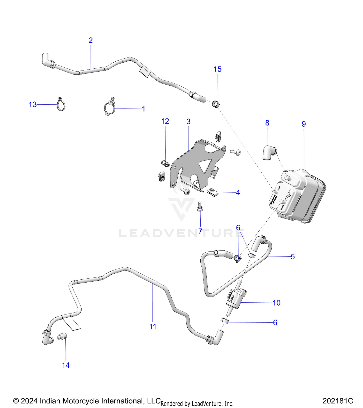 FUEL SYSTEM, EVAP - N26DNDBH (202181C)