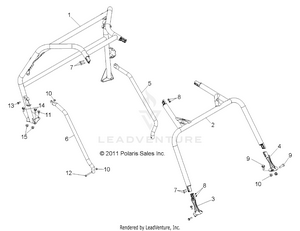 Chassis, Cab Frame And Side Bars - R12jt87ab/ad/as/aw/9eaw (49rgrcab12rzrxp900) Schematic