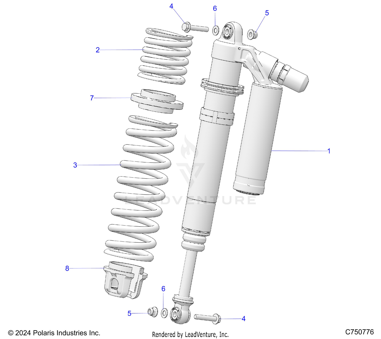 SUSPENSION, FRONT SHOCK MOUNTING - Z26XPD92AN/BN/AH/BH (C750776)