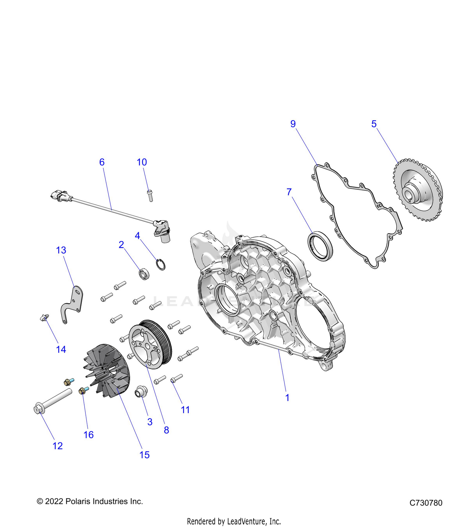 ENGINE, MAG COVER MOUNT - R26RSV99AK (C730780)