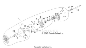 Drive Train, Primary Clutch - R11rh50ag/ah/ar (49rgrclutchdrv11500efi) Schematic