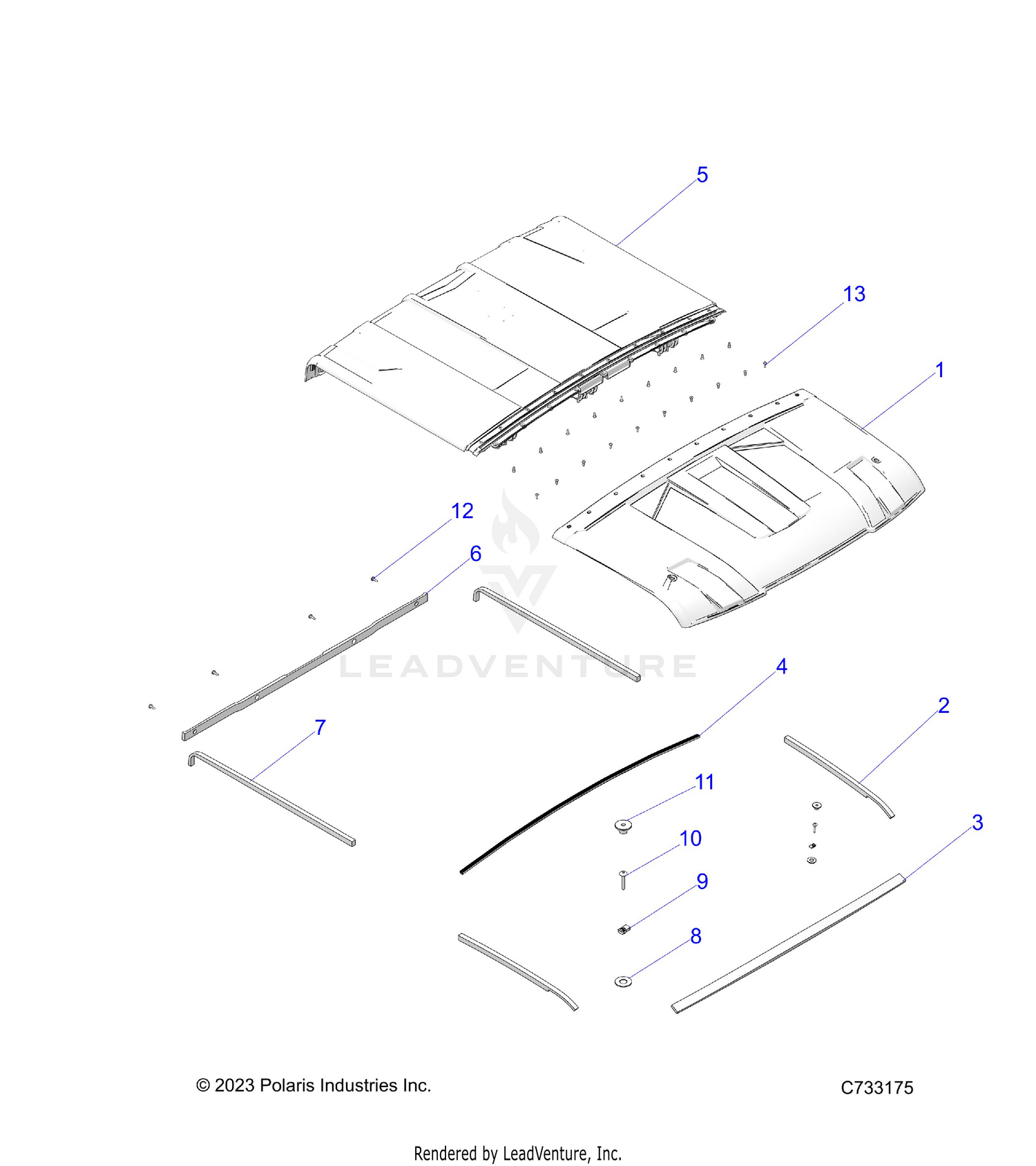 BODY, ROOF - R26RSE99A9/B9/AF/BF/AH/BH/AB/BB/AS/BS (C733175)
