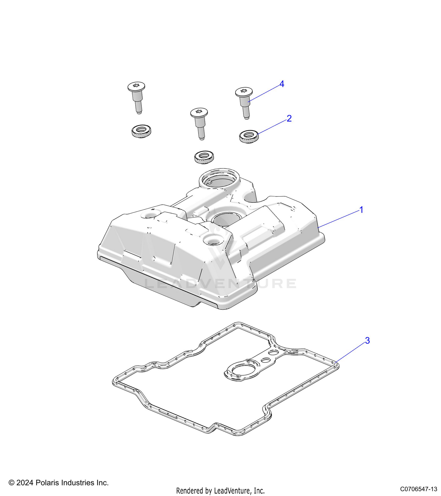 ENGINE, VALVE COVER - D26M4A57B4/G57B4/U57B4/W57B4 (C0706547-13)