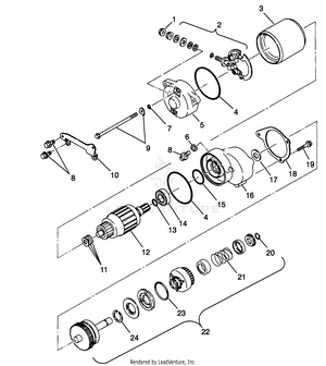 Starting Motor Xplorer 400l W969140 (4935983598d005) Schematic