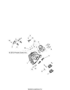 Engine, Intake And Throttle Body - R16rt_87 All Options (49rgrthrottlebody14900xp) Schematic