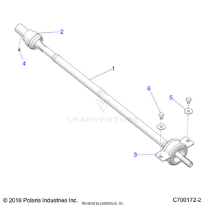 Drive Train, Rear Prop Shaft - R19rhe99nd (c700172-2) Schematic