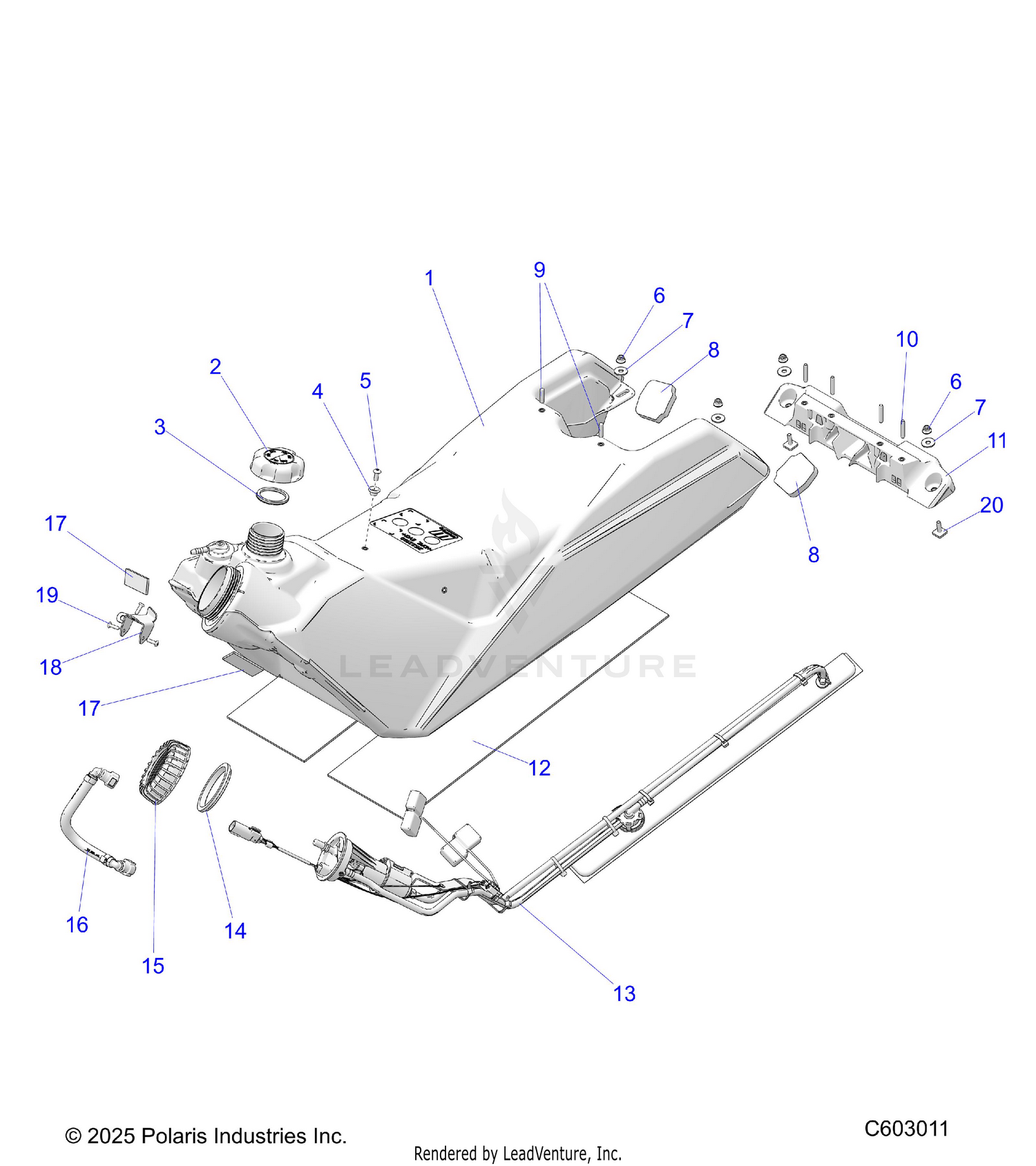 FUEL SYSTEM, FUEL TANK ASM. - S26TLF9FSL (C603011)