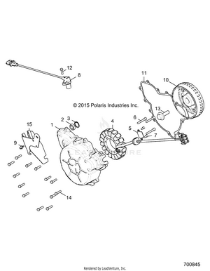 Engine, Stator And Flywheel - R16rge99a7/ae/av (700845) Schematic