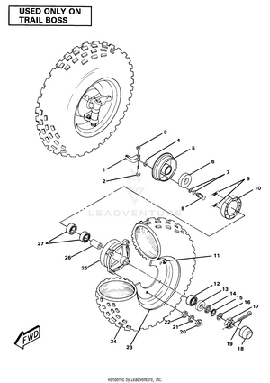 Front Wheel Assembly-trail Boss (4910981098026a) Schematic