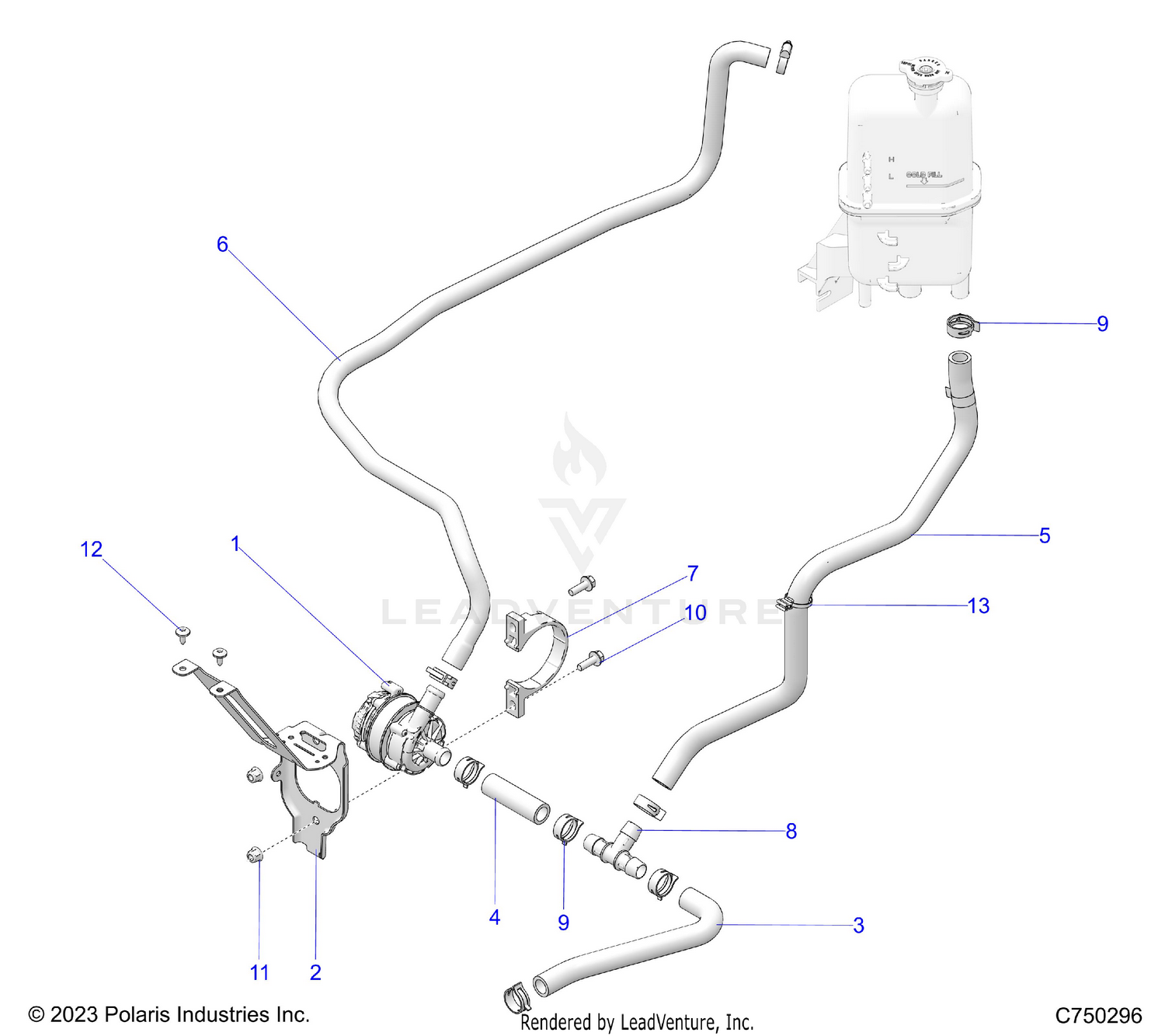 ENGINE, COOLING, WATERPUMP ASM. - Z26S4D92AN/AH/BN/BH (C750296)