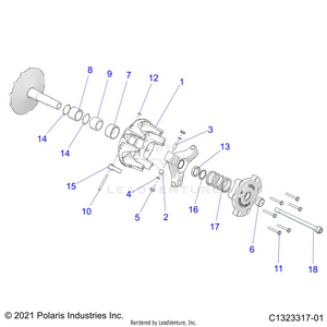 Drive Train, Primary Clutch - Z22nar99af/bf (c1323317-01) Schematic