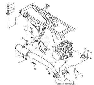 Exhaust System Xplorer 400l W969140 (4935983598a012) Schematic