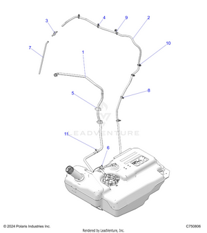 Fuel Sytems, Fuel Lines, Std. - Z25nmf99a4/a5/b4/b5 (c750806) Schematic