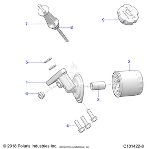 Engine, Oil Filter And Dipstick - A21sez57am/an/bm/bn (c101422-8) Schematic