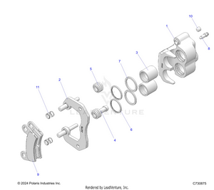 Brakes, Rear Caliper - R24t6a99a1/b1 T6ead/bd/am/bm/a9/b9 (c730875) Schematic
