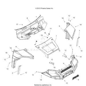 Body, Hood And Front Facsia - R17rt_87 All Options (49rgrmoldings13900xp) Schematic