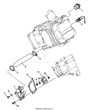 Water Pump - W98ch50a(c)(d)(e)(f) (4950135013e001) Schematic