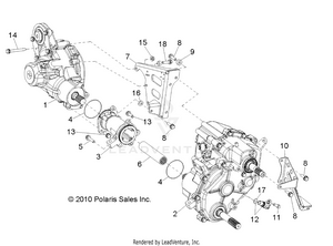 Drive Train, Gearcase, Carrier Mounting - Z14vh76ac/ad/eai/eak/eaj/eal/eaw (49rgrtransmtg11rzrs) Schematic