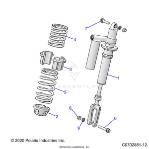 Suspension, Front Shock Mounting - Z24rmc2kah/bh (c0702881-9) Schematic