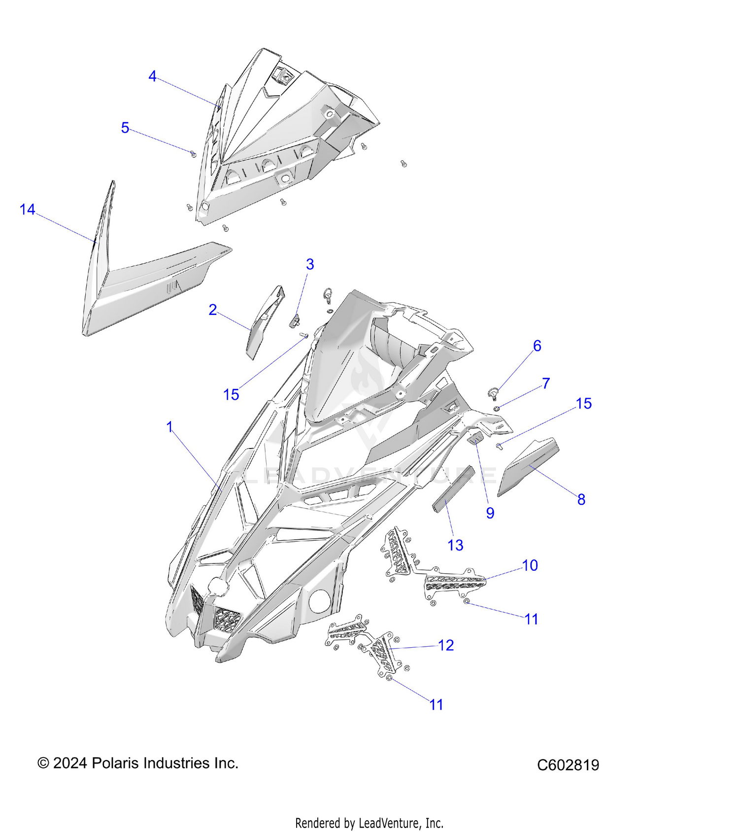 BODY, HOOD ASM. - S26TDV8MS (C602819)