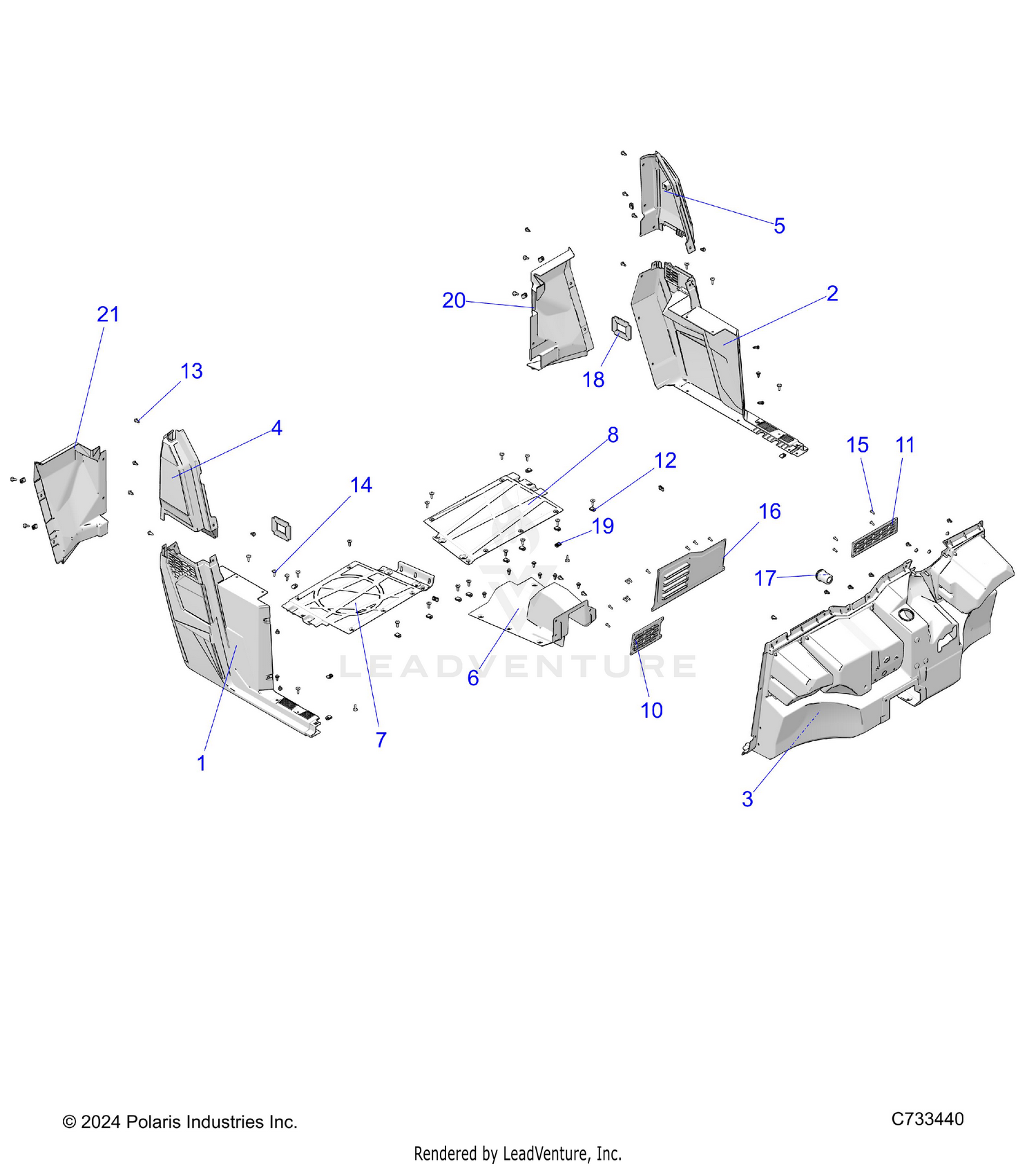 BODY, FLOOR and ROCKERS - R26MAU57CP/EP (C733440)