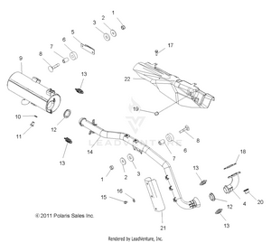 Engine, Exhaust - A14mb46th (49atvexhaust12sp500) Schematic