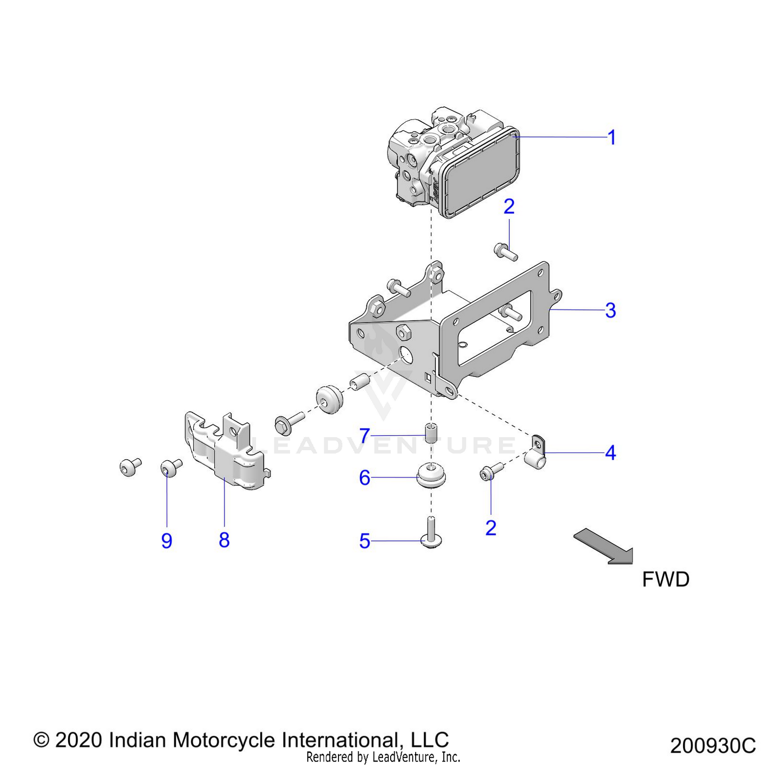 BRAKES, ABS MODULE ASM. - N22TCBAA ALL OPTIONS (200930C)