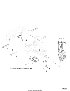 Suspension, A-arm And Strut Mounting - R20cca57a1/a7/b1/b7 (701830) Schematic