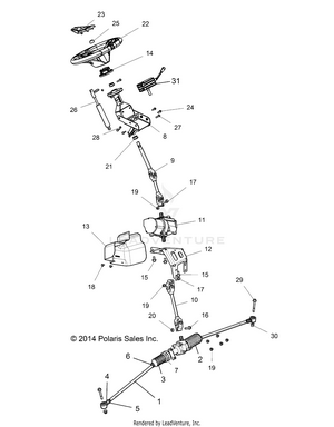 Steering, Steering Asm. - Z15vde99fv (49rgrsteering151keu) Schematic