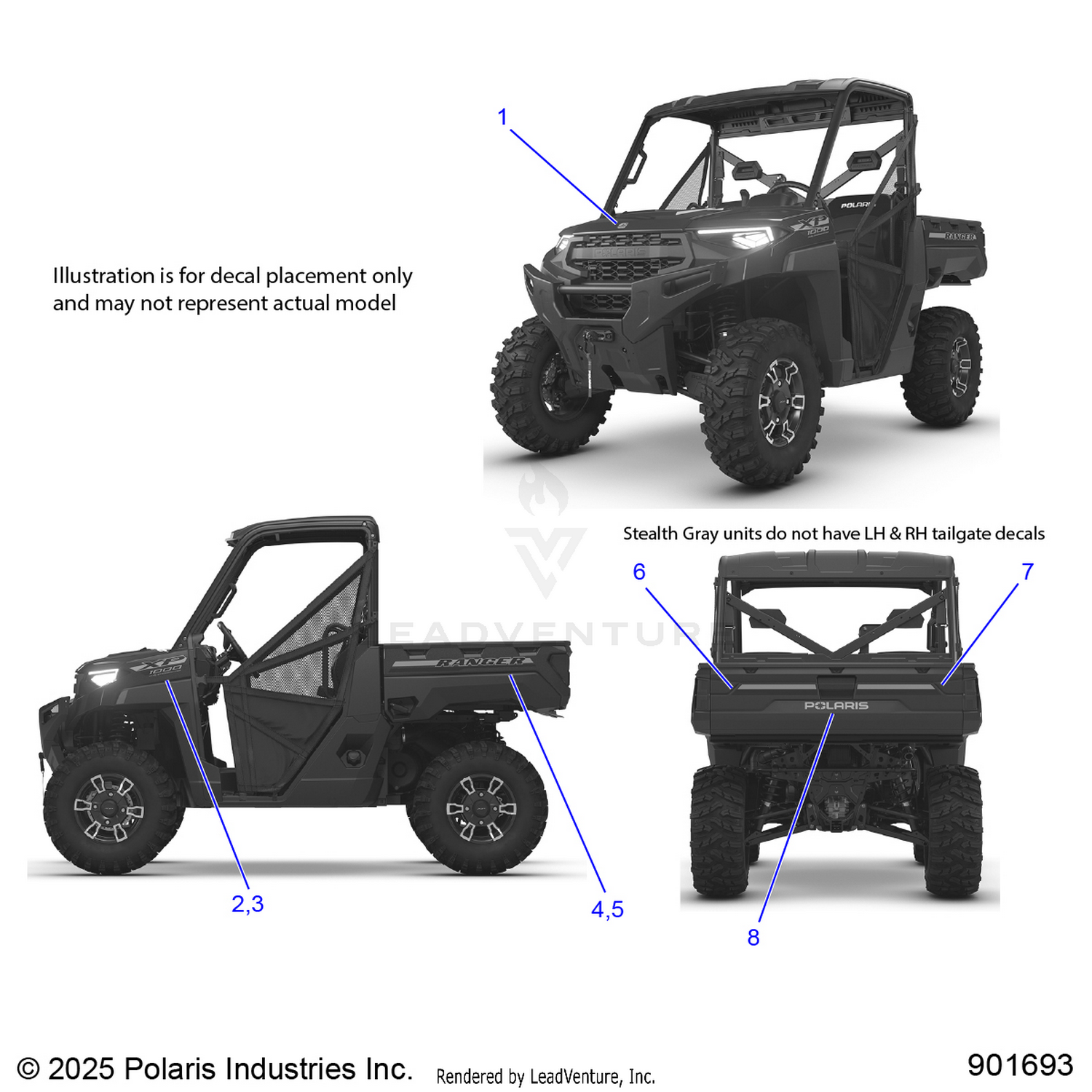BODY, DECALS, GRAPHICS - R26RRE99A9/AF/AH/AB/AS/B9/BF/BH/BB/BS (901693)