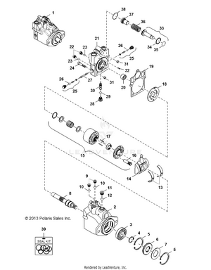 Hydraulics, Motor - R141d9jda/2d9jda (49brutusmotorhyd13) Schematic