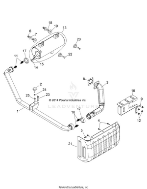 Engine, Exhaust - R141d9jda/2d9jda (49brutusexhaust13) Schematic