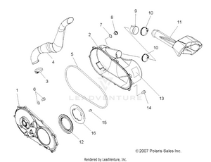 Body, Clutch Cover - A08dn50af/as/aw/az (49atvclutchcvr08spx25) Schematic