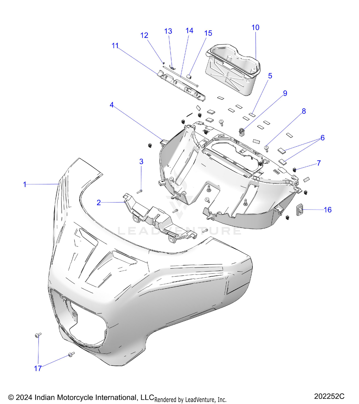 BODY, FAIRING ASM 1 - N26LFVSS/LFXSS ALL OPTIONS (202252C)