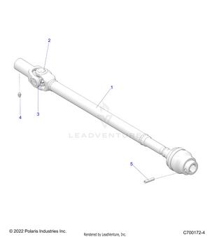 Drive Train, Front Prop Shaft - R19rhe99nd (c700172-4) Schematic