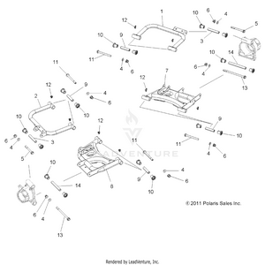Suspension, Rear Control Arms - R12vh57ad (49rgrsusprr12rzr570) Schematic