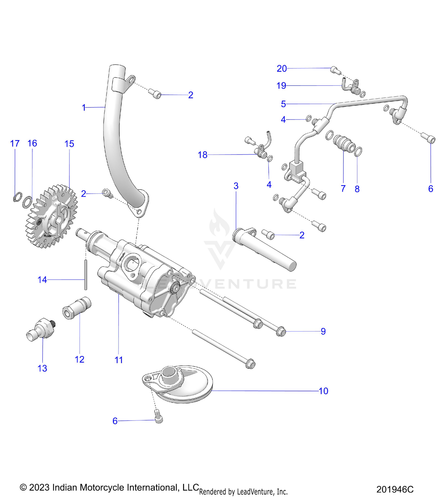 ENGINE, OIL PUMP/OIL SYSTEM - N26DBDBH/DBGBH ALL OPTIONS (201946C)