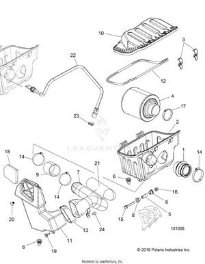 Engine, Air Intake System - A17dae57am (101006) Schematic