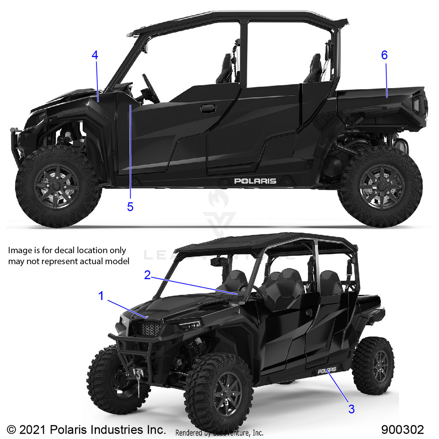 BODY, DECALS - G22G4P99AM/BM (900302-01)