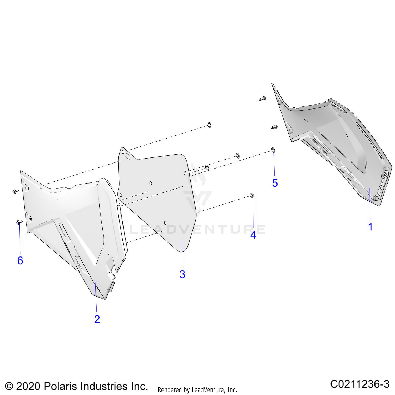 BODY, SIDE PANELS - A26SEE57PL (C0211236-3)