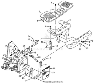 Front Rack And Bumper Mounting Xplorer 400l W97cc38c (4939753975a009) Schematic