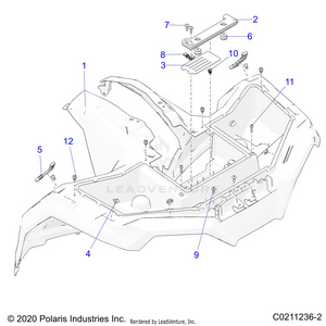 Body, Front Cab - A21sez57am/an/bm/bn (c0211236-2) Schematic