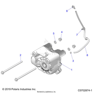 Drive Train, Front Gearcase Mounting - Z21rau92an/bn (c0702874-1) Schematic