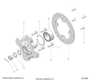 Suspension, Front Hub - R16rva57a1/b1/e57a9/b9 (c733220) Schematic